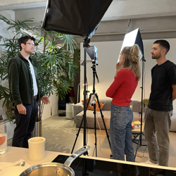 Das Team beim Video Shooting